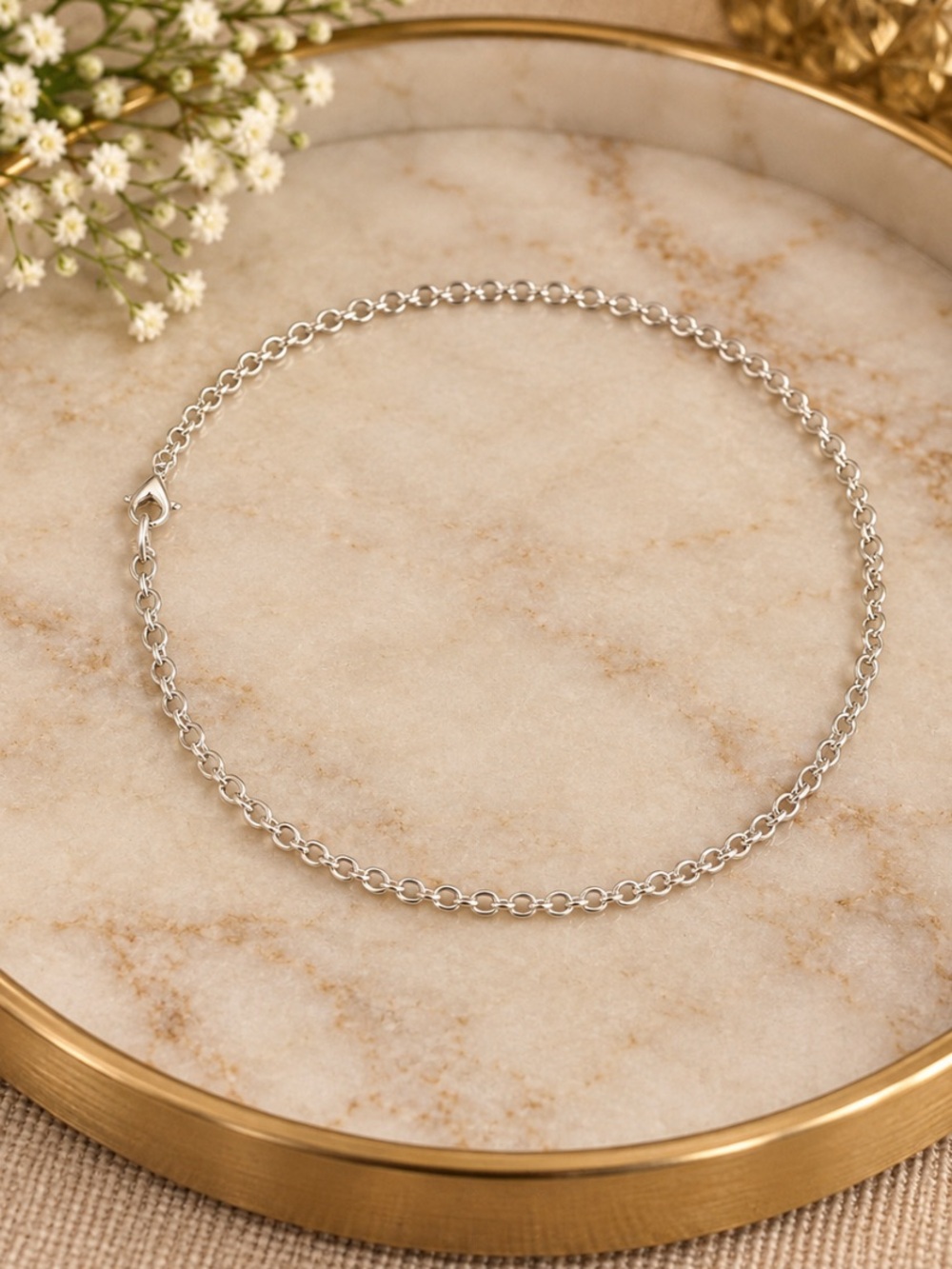 Silver Plated Chain Necklace